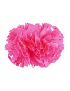 Pom Pon Professionale Cheerleading 4” con Impugnatura Centrale - Neon Fucsia