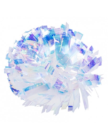 Pom pon professionale 6" con impugnatura centrale - UNICORN Crystal Rainbow