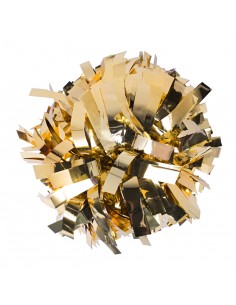 Pom-pom profesional 6" con asa central – Metálico Oro