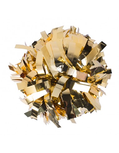 Pom Pon Professionale 6” con Impugnatura Centrale - Metallico Oro
