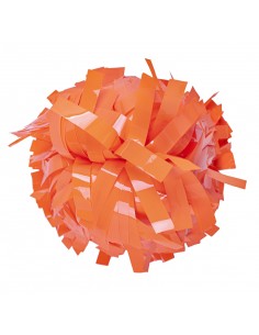 Pom-pom profesional 6" con asa central – Neon Naranja