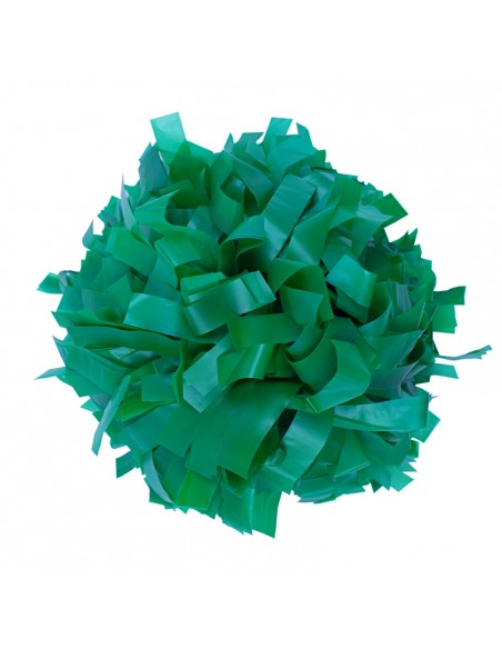 Professional 6" pom with baton handle – Plastic Green