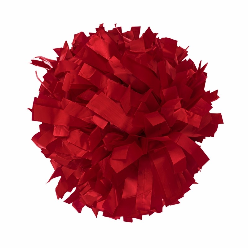 Pom pon 6 plastica rosso