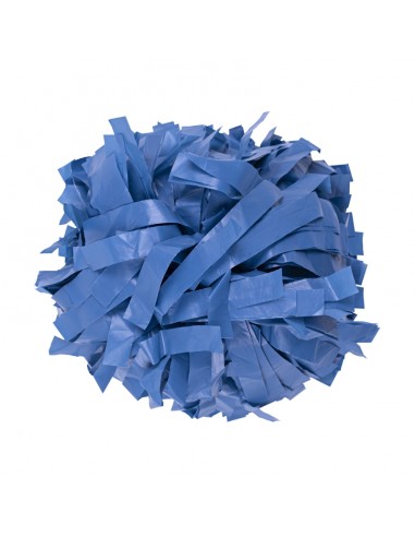 Pom pon professionale 6" con impugnatura centrale - Plastica Azzurro