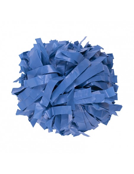 Pom pon professionale 6" con impugnatura centrale - Plastica Azzurro