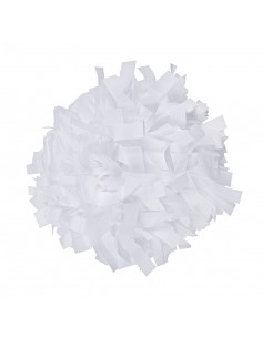 Pom pon 6 plastica bianco