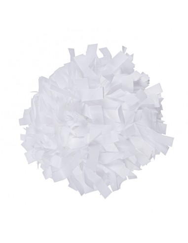 Pom pon professionale 6" con impugnatura centrale - Plastica Bianco