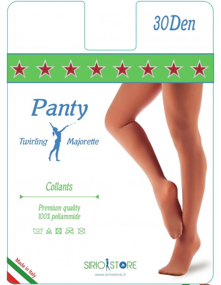 Collant Twirling e Majorettes 30den opaco light toast FINE SERIE - conf da 5 paia