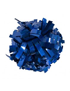 Pom-pom profesional 6" con asa central – Holográfico Azul