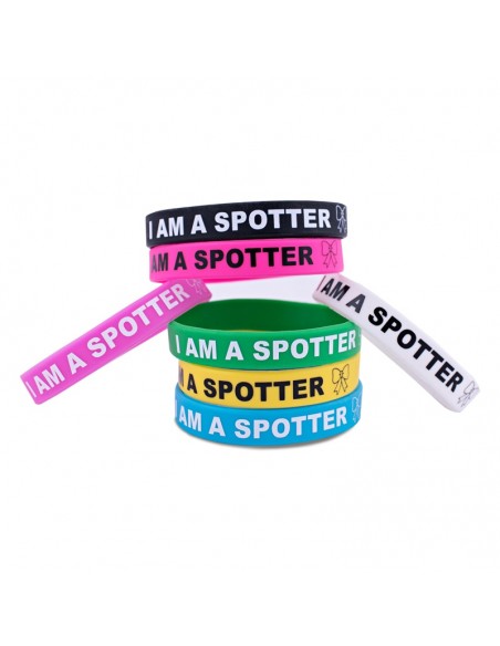 Silicone Wristband I am a spotter - 10 pcs