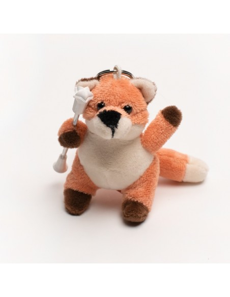 Peluche portachiavi Baton Twirling Volpe