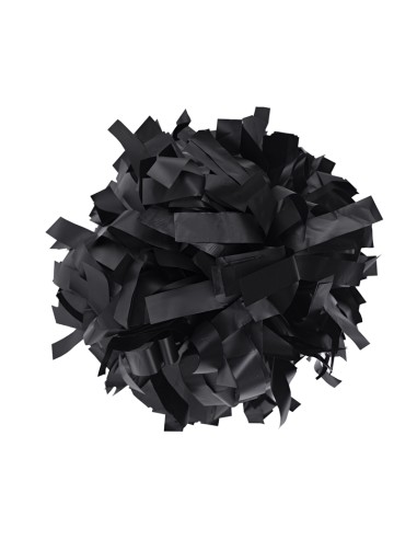 Pom pon professionale 6" con impugnatura centrale - Plastica Nero