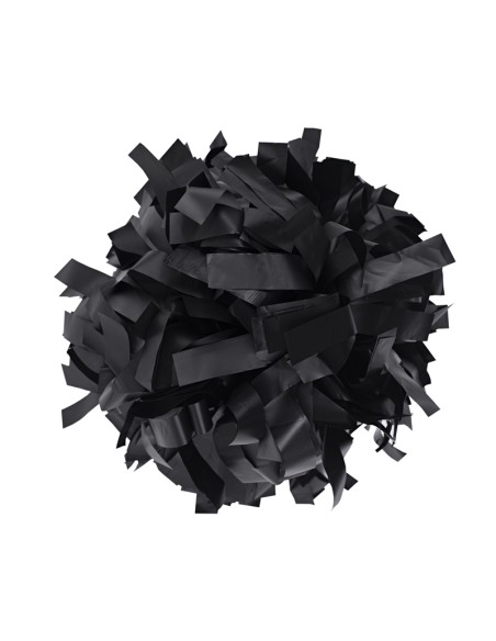 Pom pon professionale 6" con impugnatura centrale - Plastica Nero