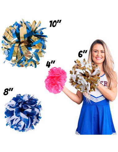 Pom Pom Cheerleader, Pon-pon Pom Pom in plastica cheerleader per Festa  Costume Sports Danza(Rosso) : : Sport e tempo libero