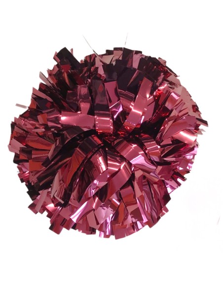 Pom pon professionale 6" con impugnatura centrale - Metallico Granata