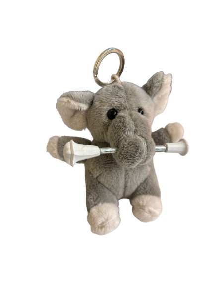 Peluche porteclés Baton Twirling JIMBO Eléphant