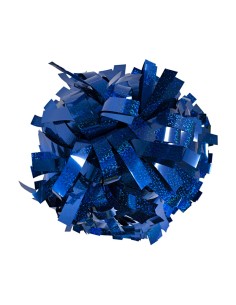Pompon professionnel 8" avec poignée centrale – Holograpique Blue