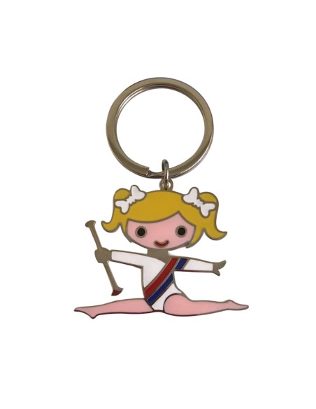Pendentif - porte-clés Twirler acier inoxydable