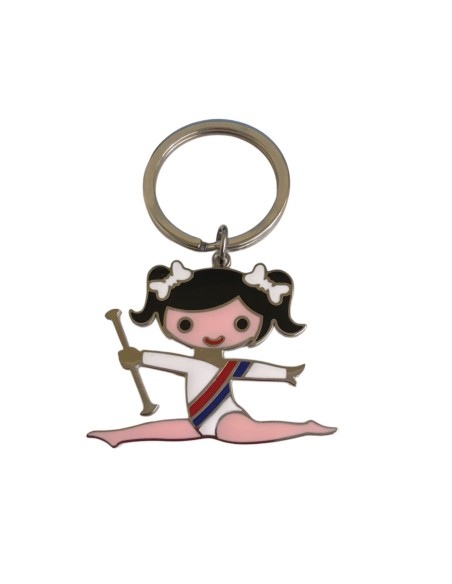 Pendentif - porte-clés Twirler acier inoxydable