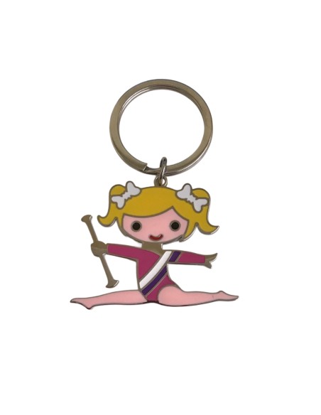 Pendentif - porte-clés Twirler acier inoxydable