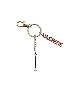 Colgante Llavero Majorette acero inoxidable ROJO