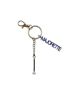 Pendentif porte-clés Majorette acier inoxydable BLEU