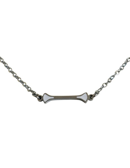 Collana Baton Twirling acciaio inox e smalto