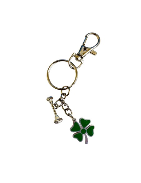Pendentif acier "Bonne Chance" Twirling