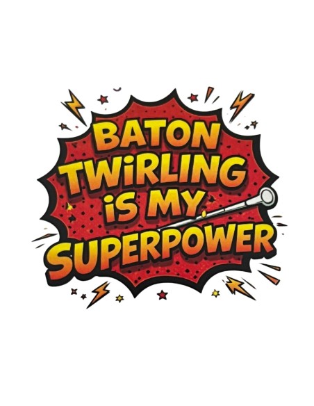 Adesivo Twirling Super Power - 10 pezzi