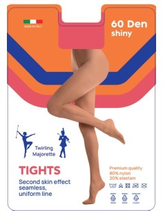 Medias brillantes 60 den Twirling y Majorettes